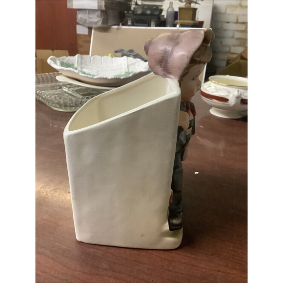 Vintage NAPCOWARE Little Boy Planter 9000 IMPORT JAPAN Umbrella Satchel Spring * - Picture 3 of 8